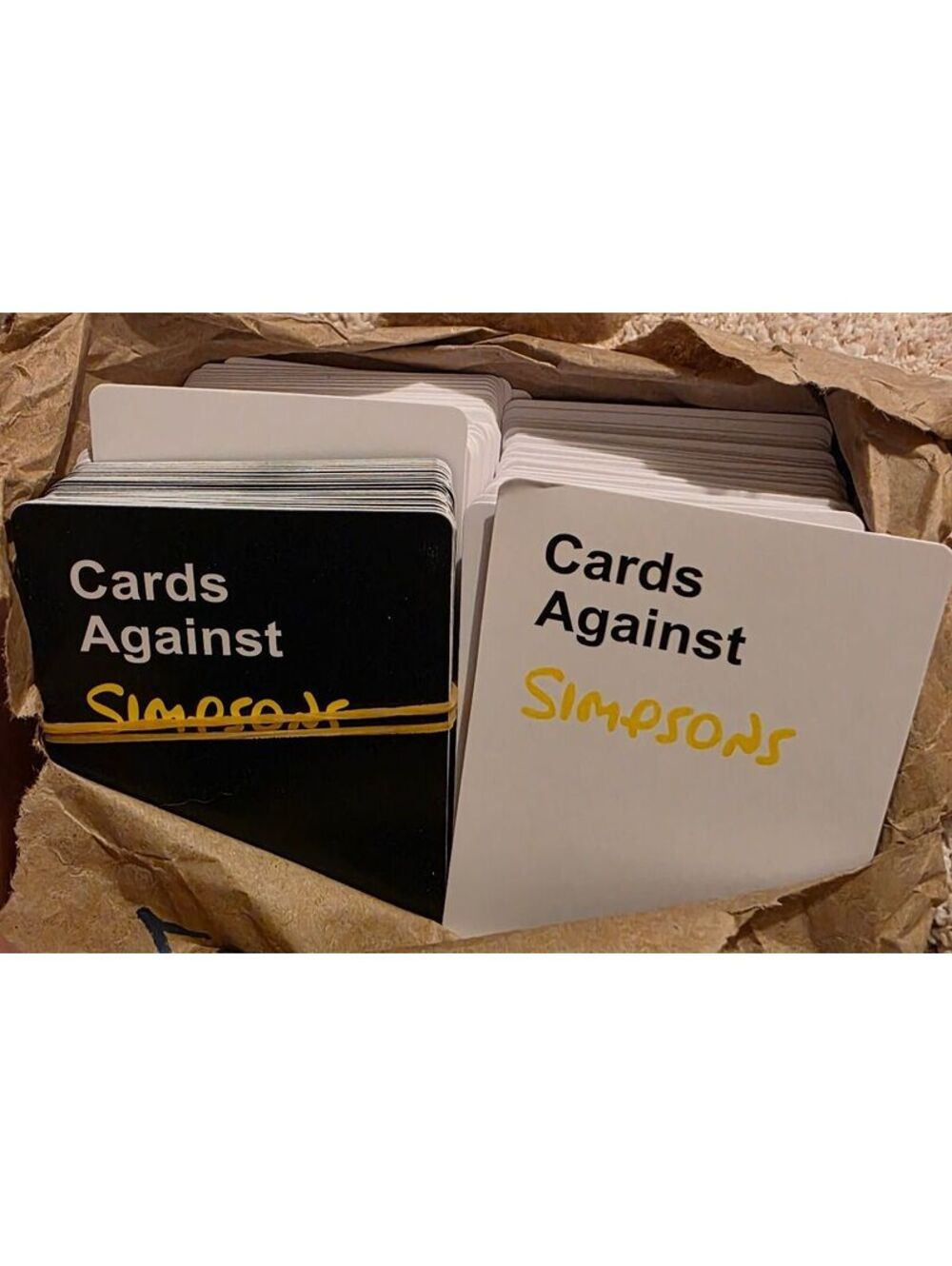 Cards Against Simpsons Game Card Set
